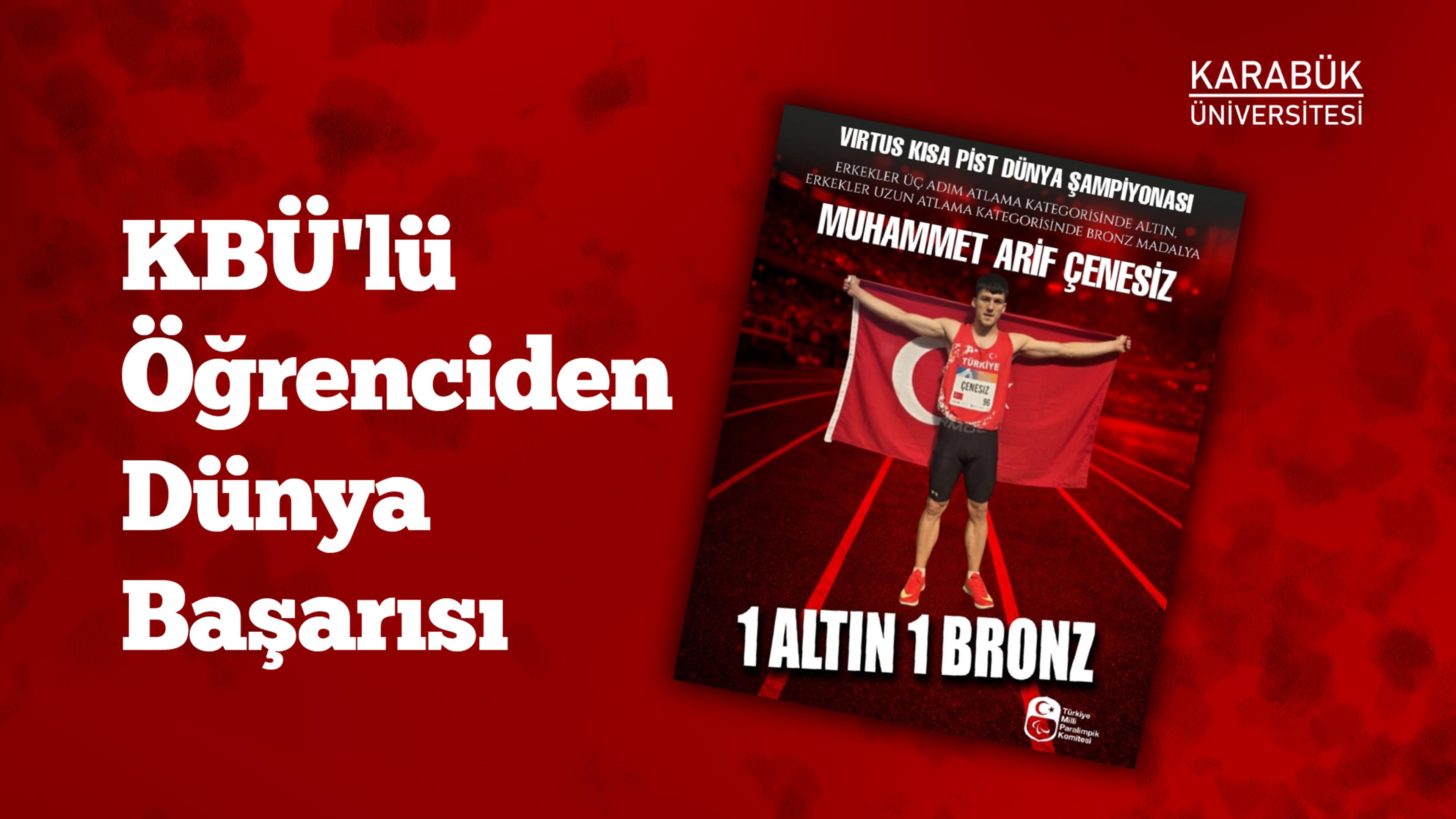 KBÜ'lü Öğrenciden Dünya Başarısı