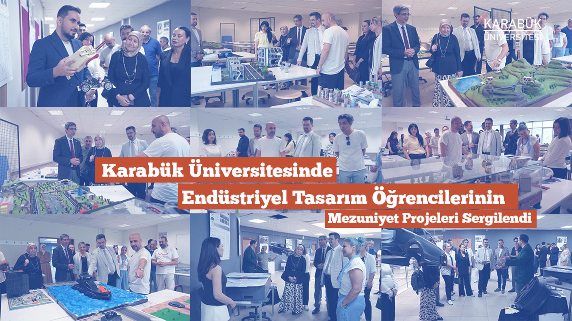 Karabük Üniversitesinde Endüstriyel Tasarım Öğrencilerinin Mezuniyet Projeleri Sergilendi