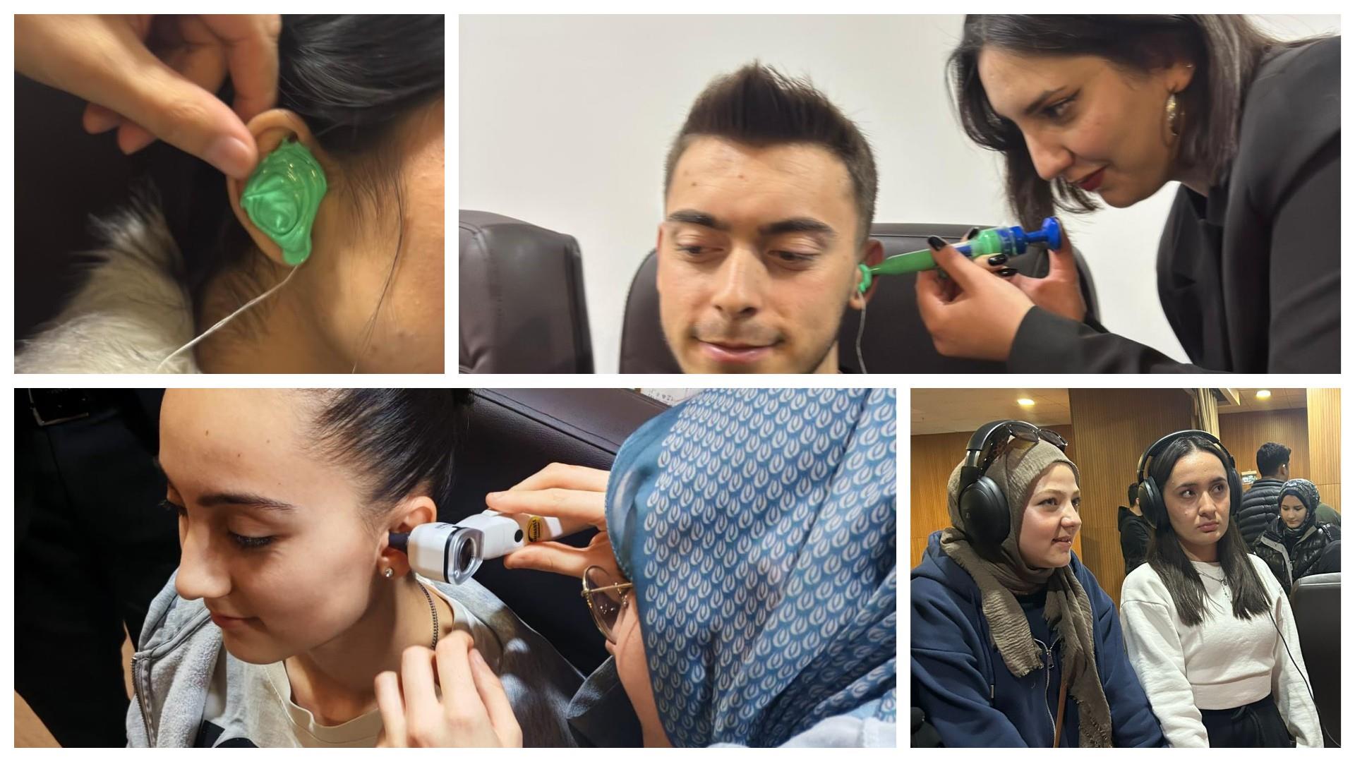 KBÜ’de Odyometri Öğrencilerine Uygulamalı İşitme Cihazları ve Kulak Kalıbı Eğitimi Verildi