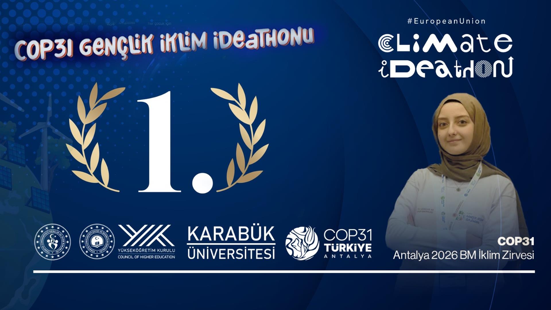 Karabük Üniversitesinden COP31 Gençlik İklim Ideathonu’nda Birincilik
