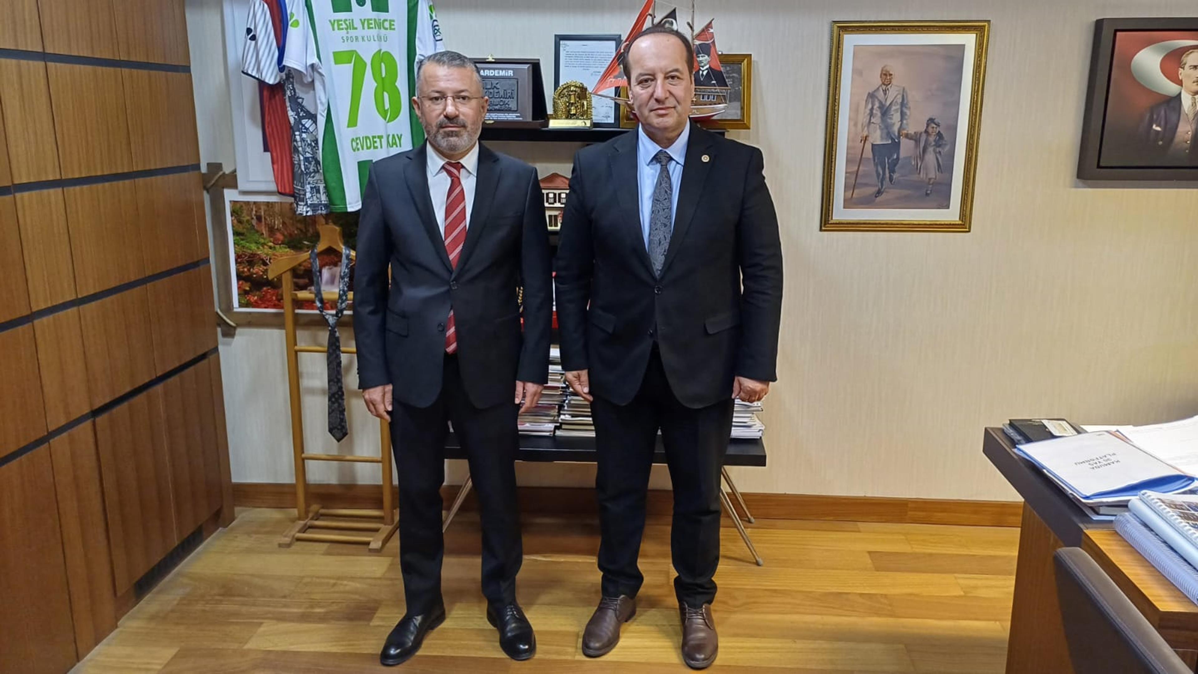 Rektörümüz Prof. Dr. Fatih Kırışık’tan Milletvekili Cevdet Akay’a Ziyaret