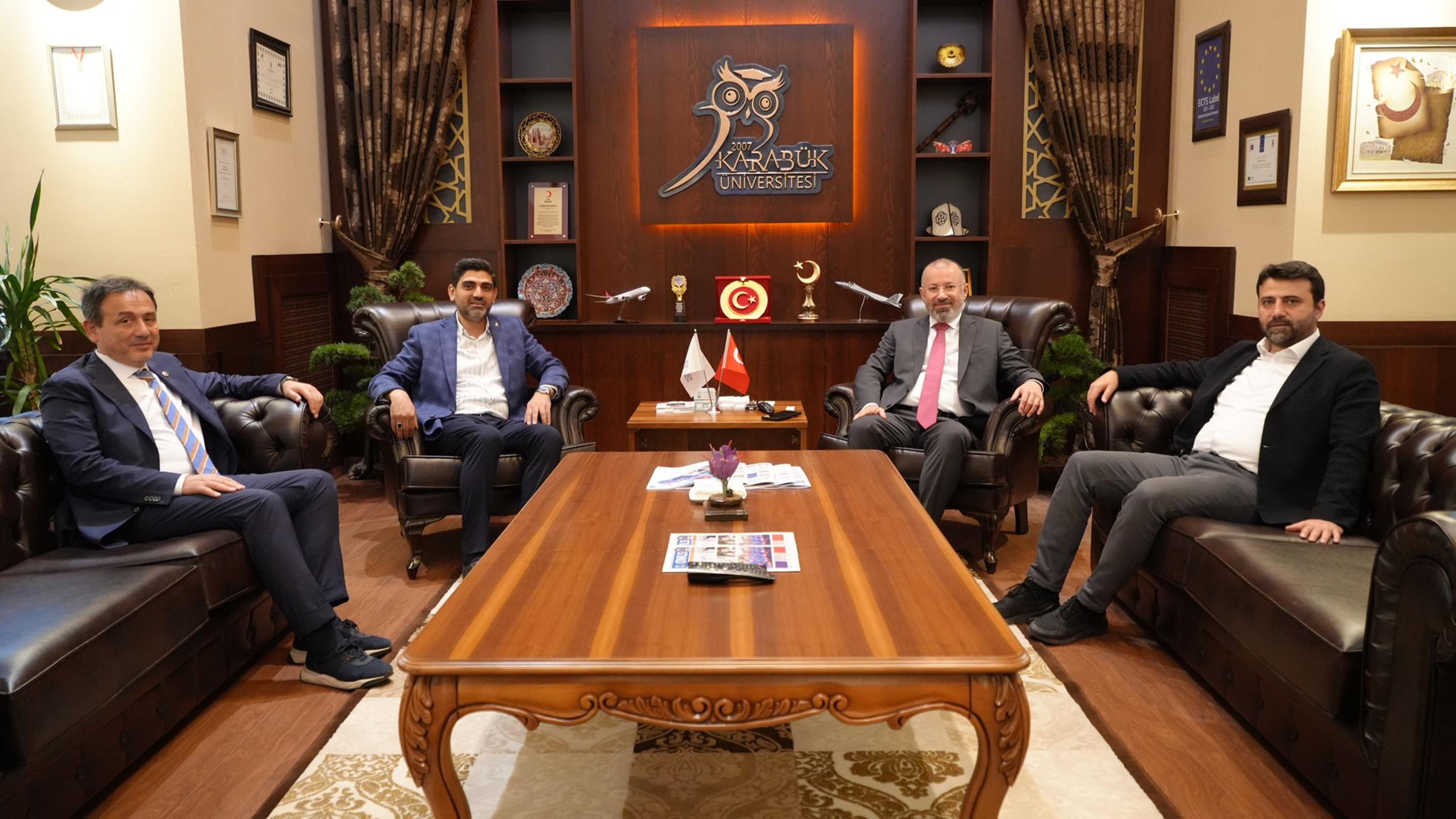 Ak Parti Karabük Milletvekilleri ve İl Başkanından Rektörümüze Ziyaret