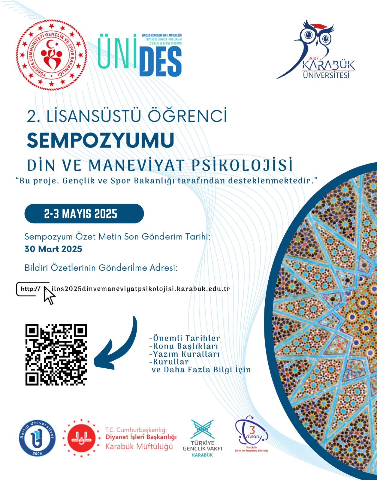 2. LİSANSÜSTÜ ÖĞRENCİ SEMPOZYUMU DİN ve MANEVİYAT PSİKOLOJİSİ