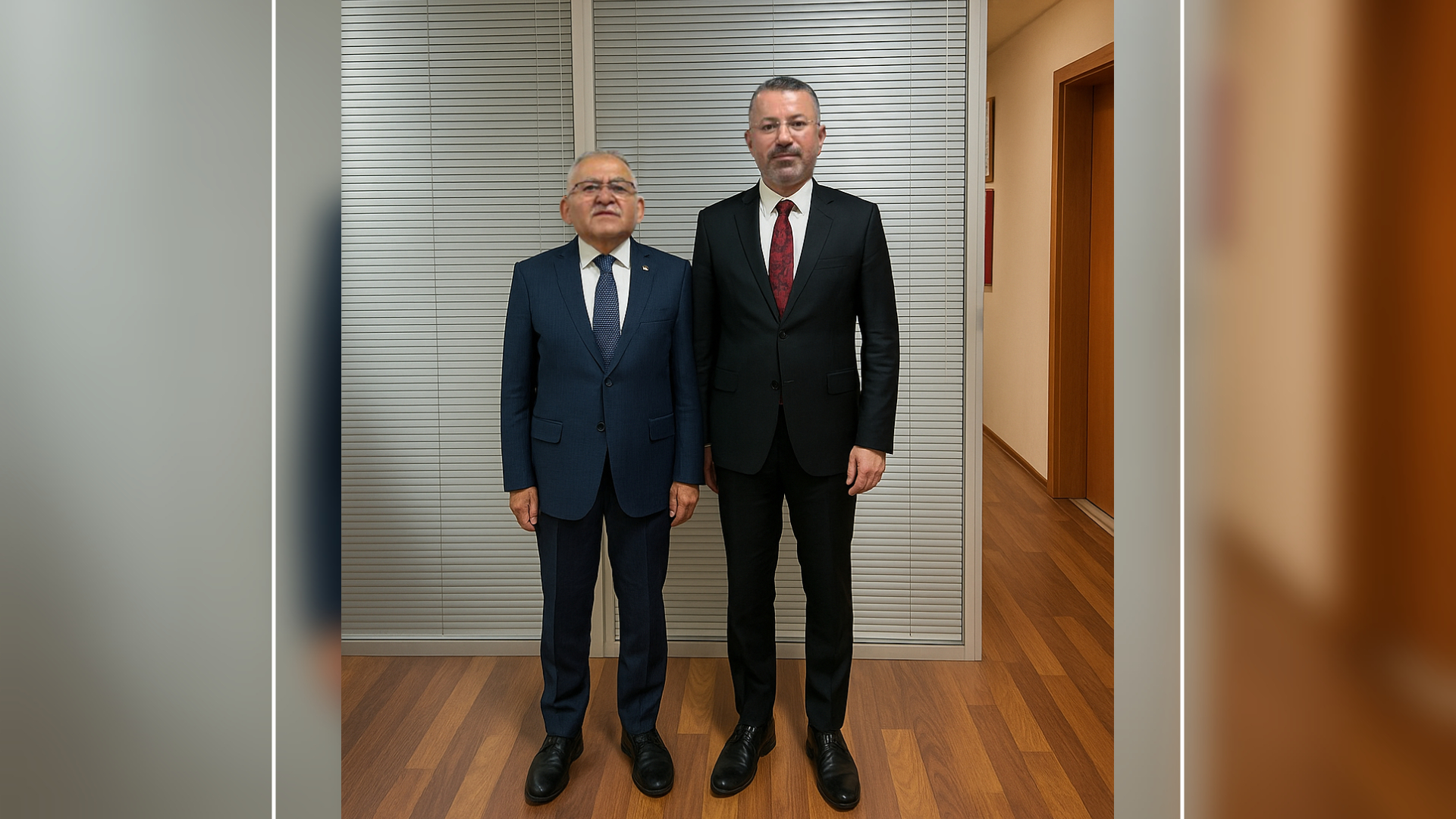 Rektörümüz Prof. Dr. Fatih Kırışık ile Kayseri Büyükşehir Belediye Başkanı Memduh Büyükkılıç Bir Araya Geldi