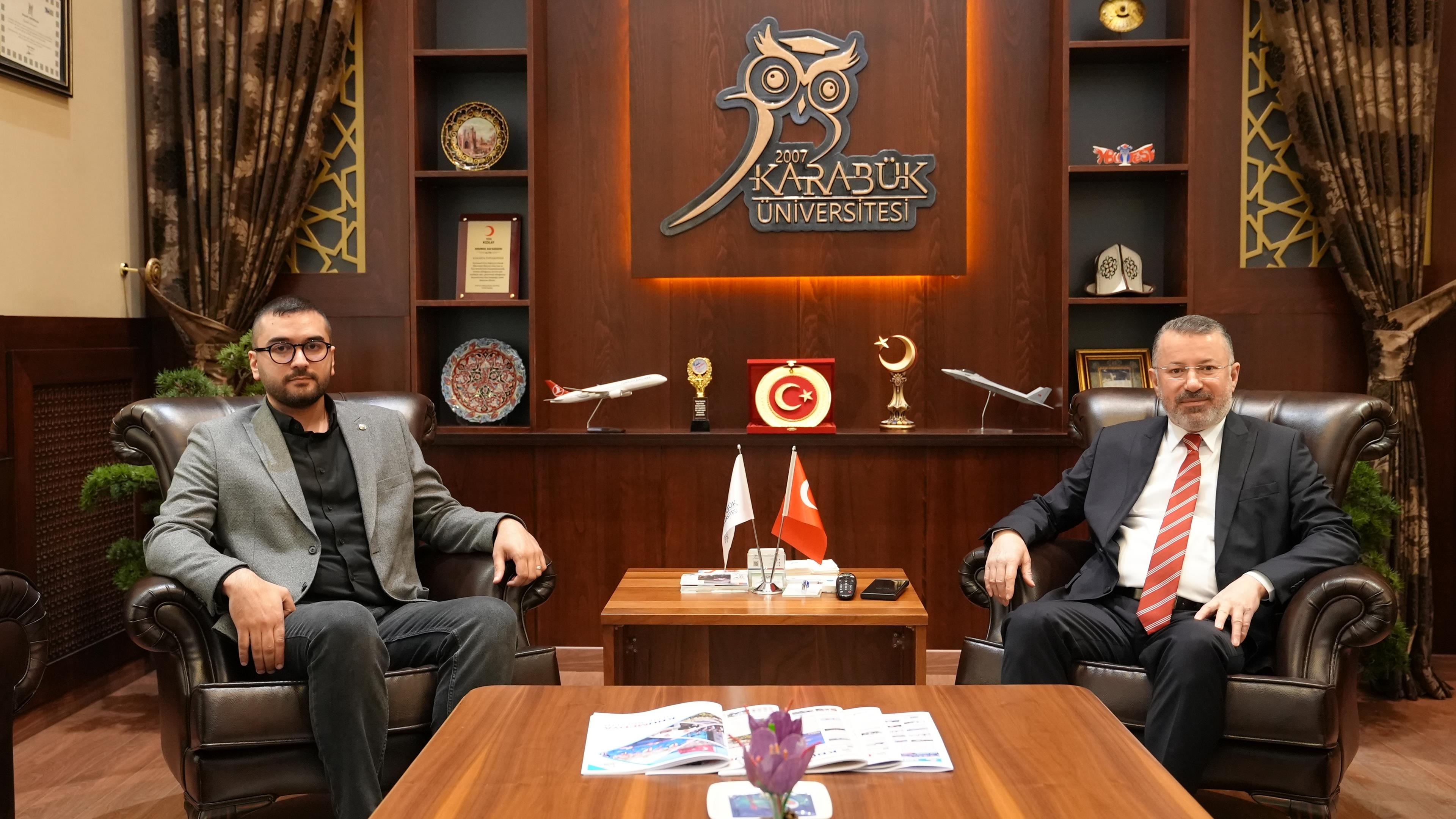 Ensonhaber Genel Yayın Yönetmeni Ünal'dan Rektör Kırışık’a Ziyaret