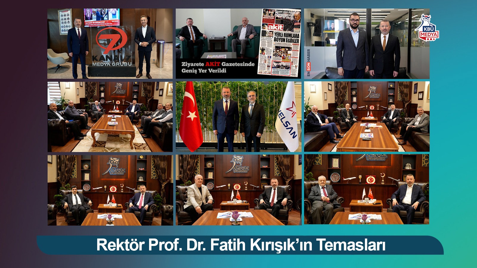 Rektör Prof. Dr. Fatih KIRIŞIK'ın Temasları (14-20 NİSAN 2025)