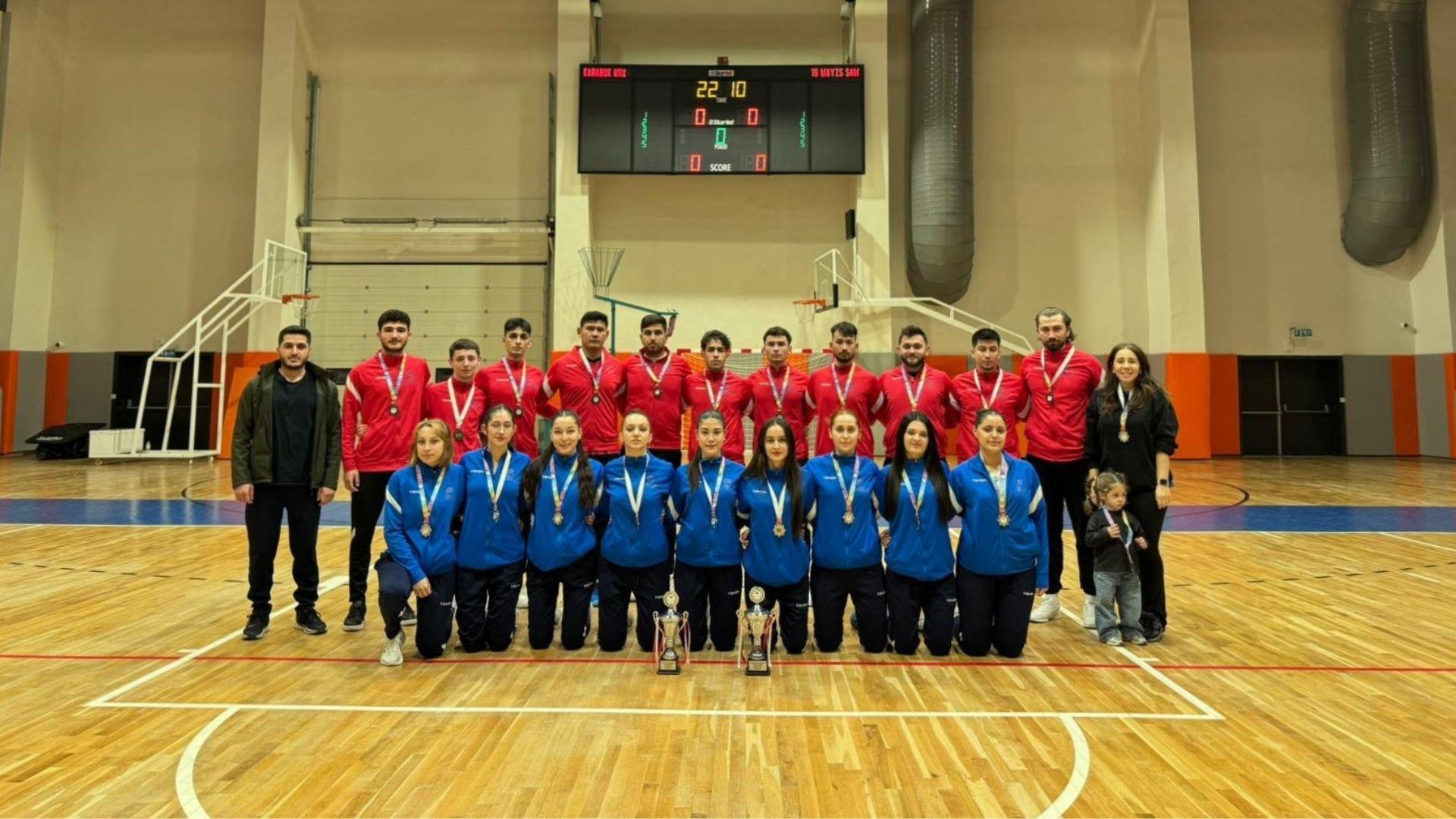 KBÜ Voleybol Takımlarından Bölge Şampiyonasında Çifte Zafer