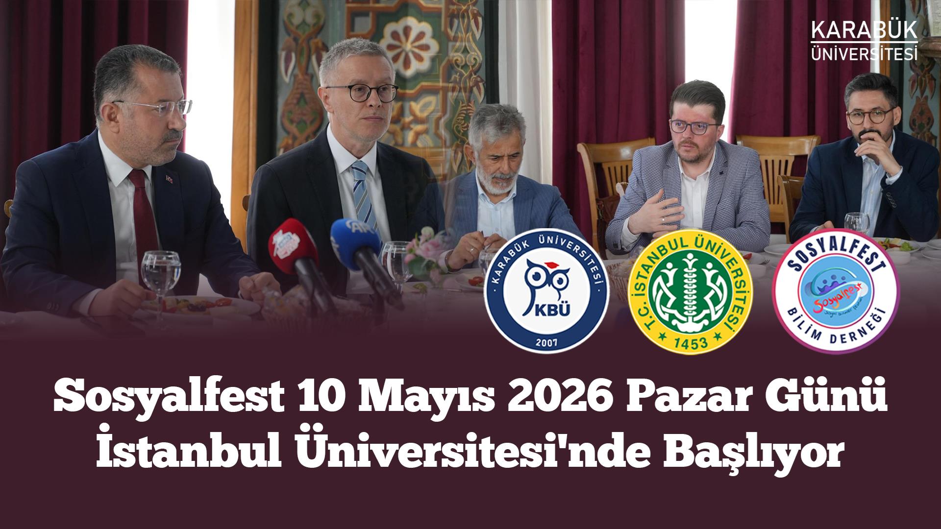 Sosyalfest 10 Mayıs 2026 Pazar Günü İstanbul Üniversitesi'nde Başlıyor